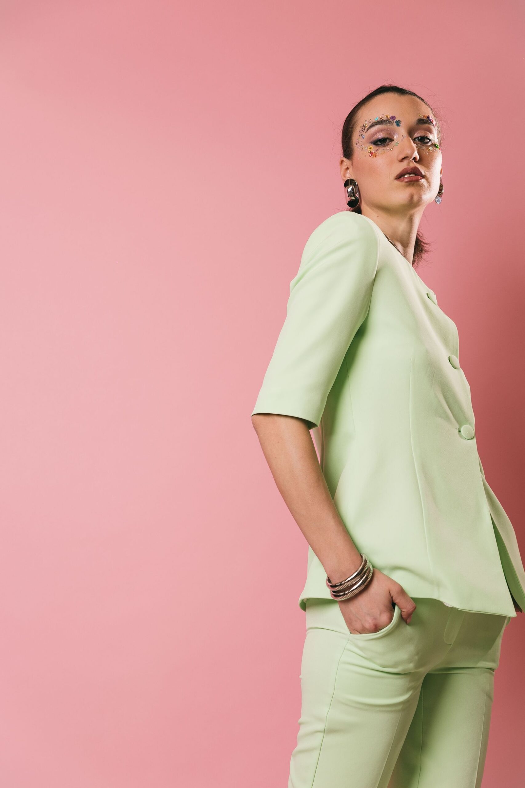 Ke2571 menta  giacche  kostumn°1  menta, xs