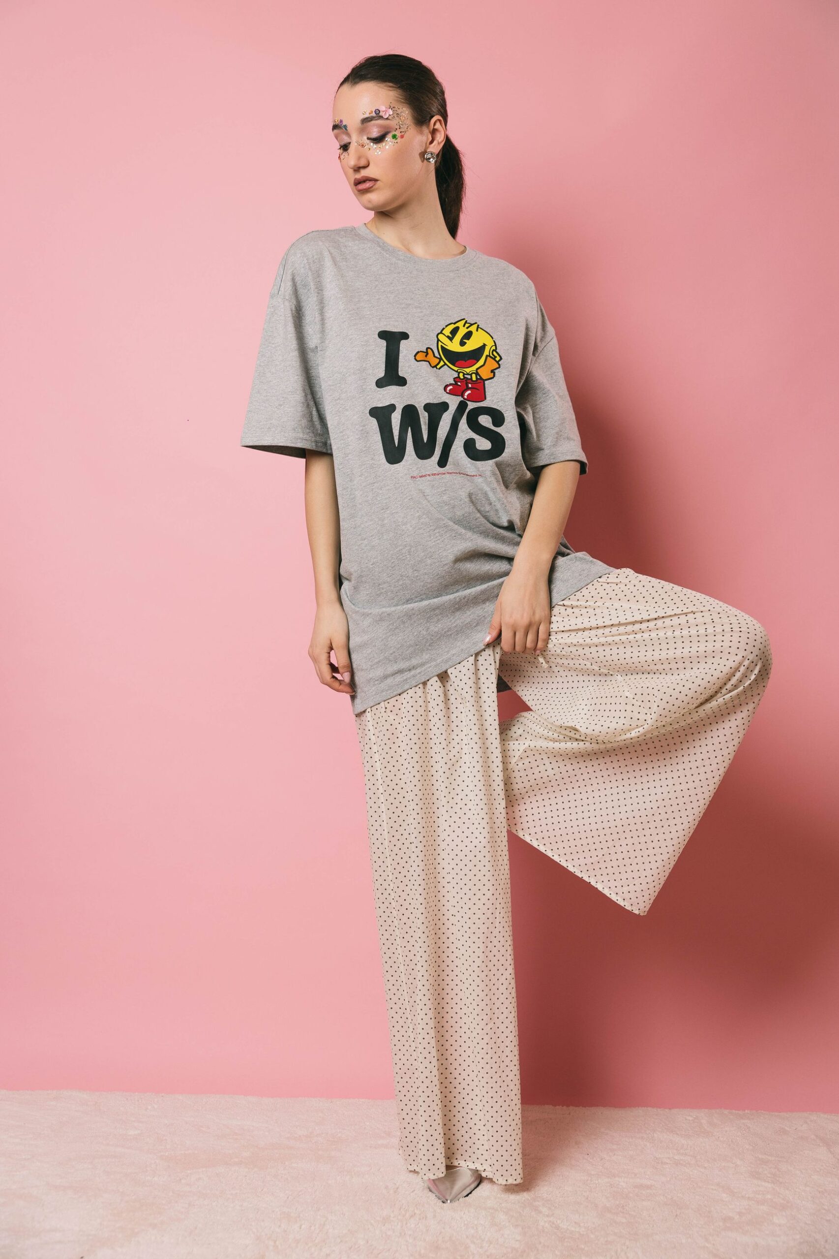 185893 panta vickie  pantaloni  aniye by  optical pois, xs