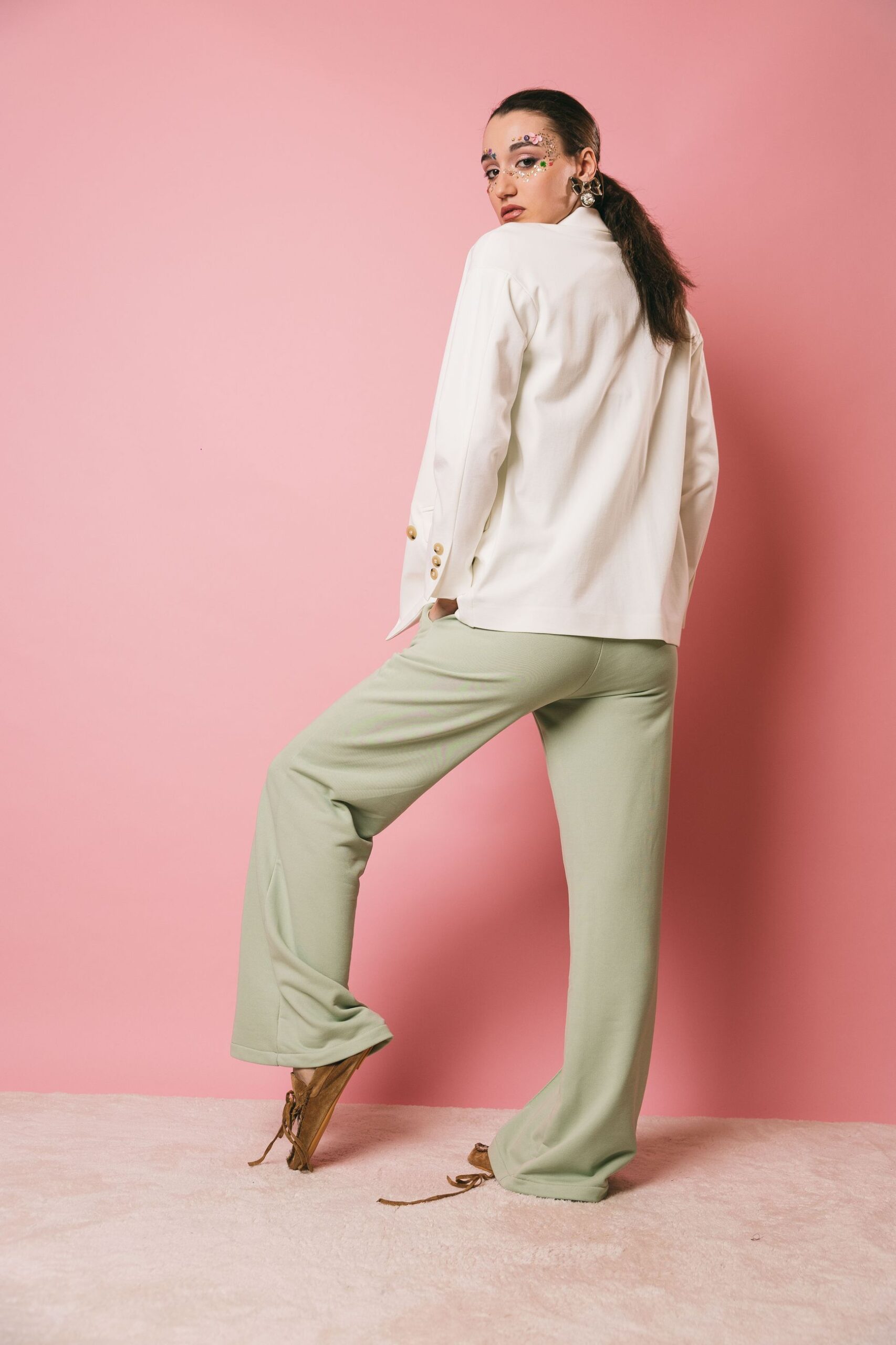 M1d0138 bianco  giacche  solotre  bianco, 42