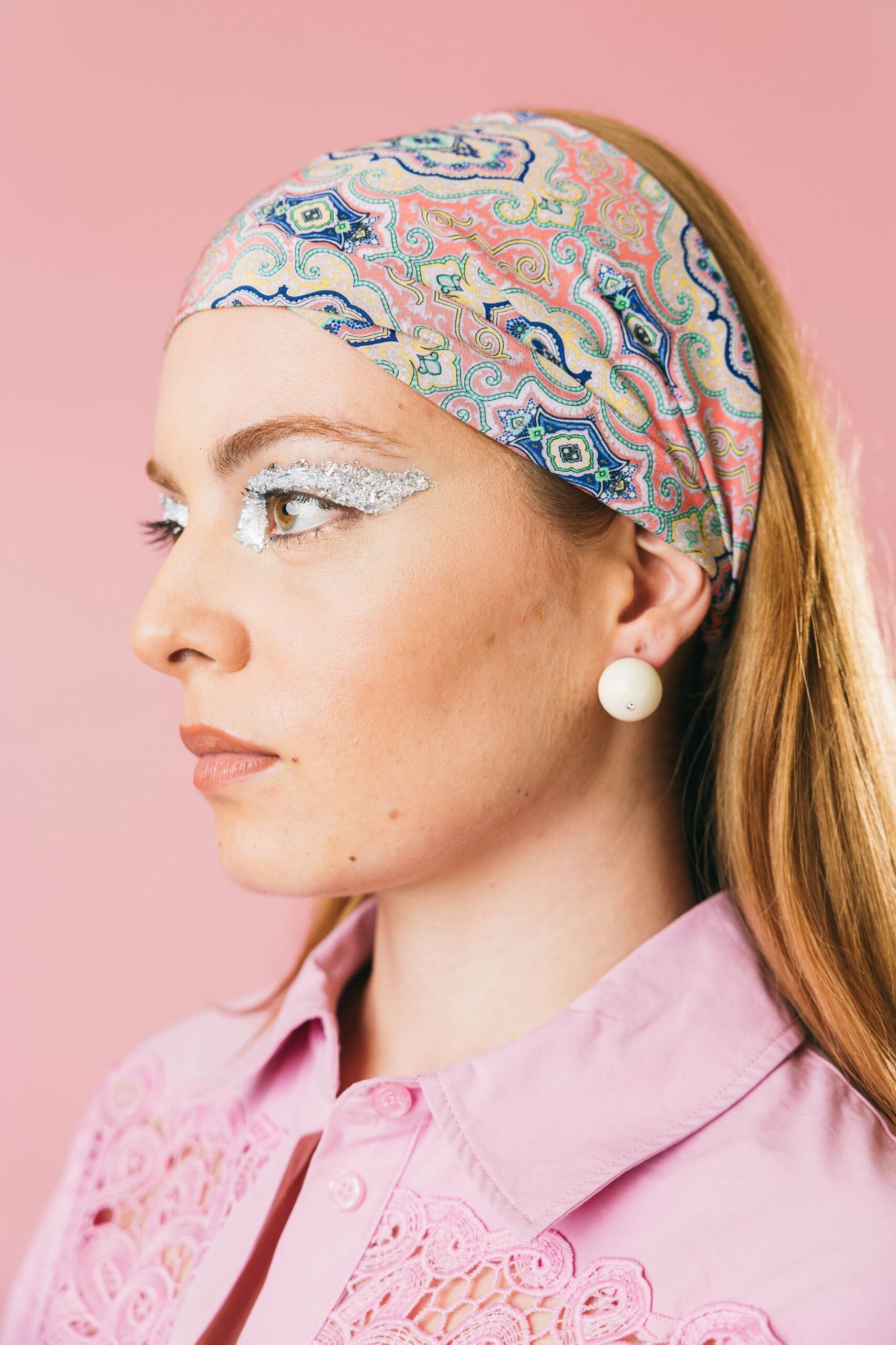 C02234/1136 rosa/acqua  fermacapelli  etro  paisley rosaacqua