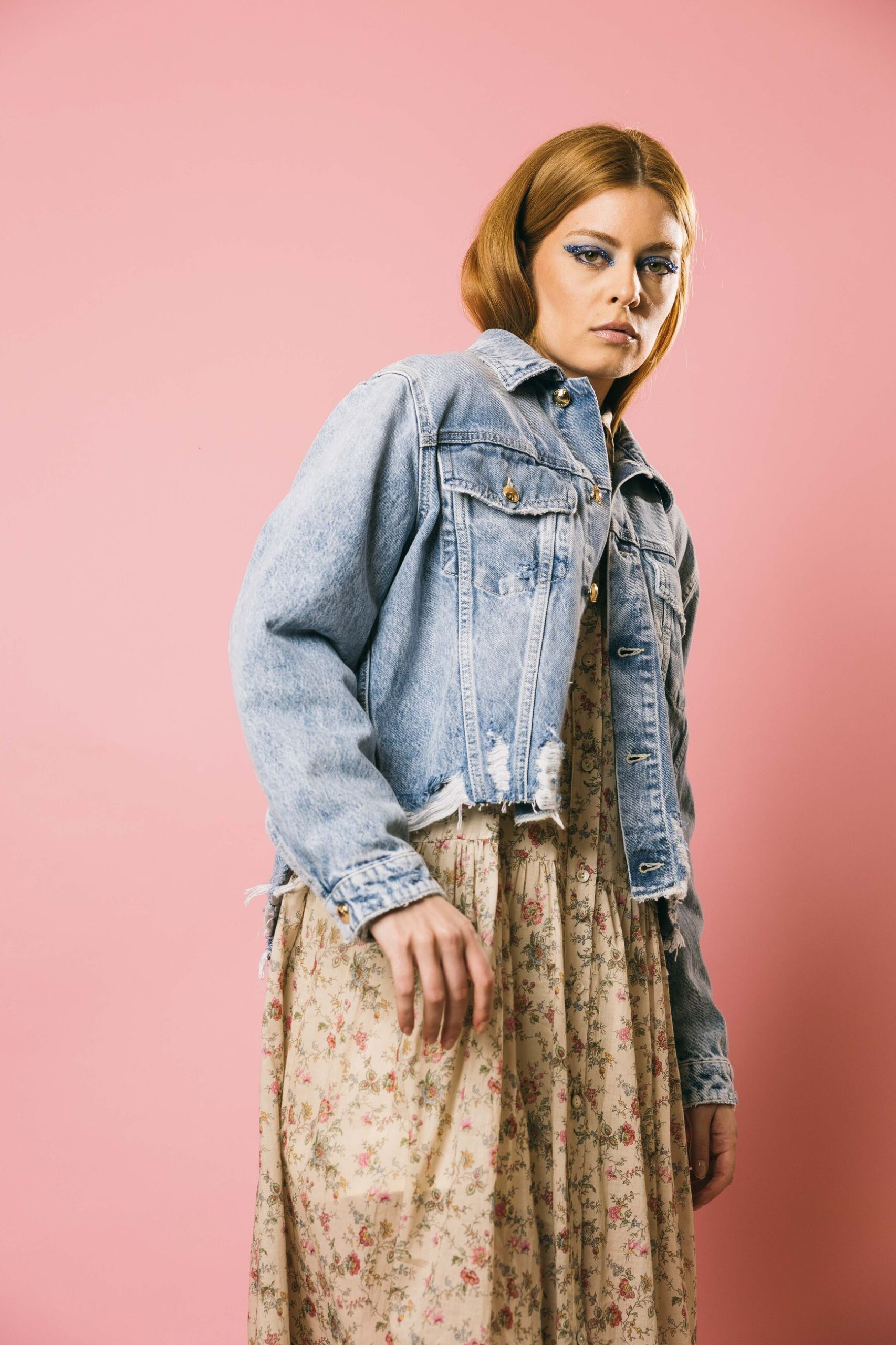 352ji05 hailey crop  giubbini  cycle  denim chiaro, m