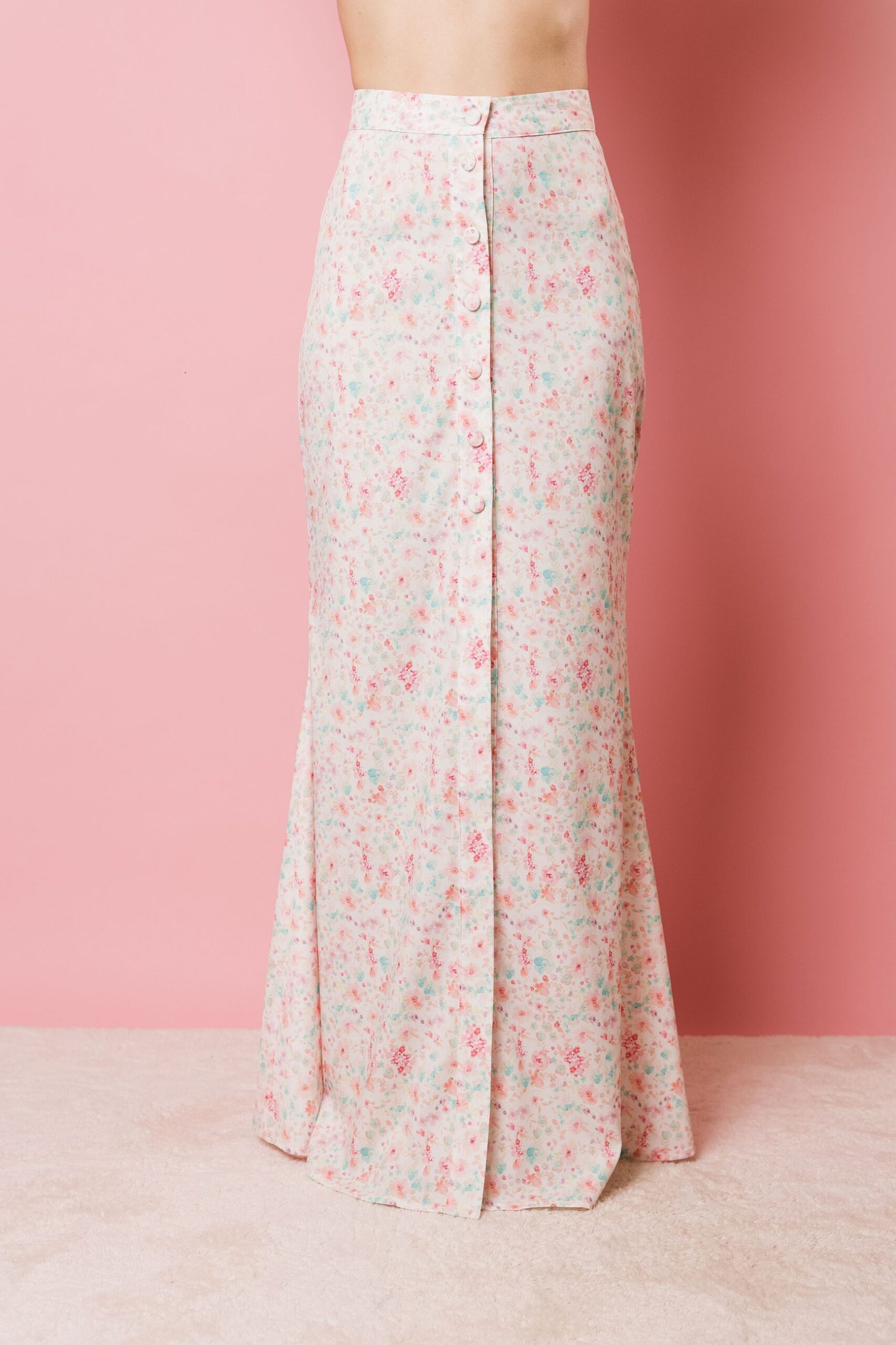 Ke2533 flowers  gonne  kostumn°1  stampa floreale, xs