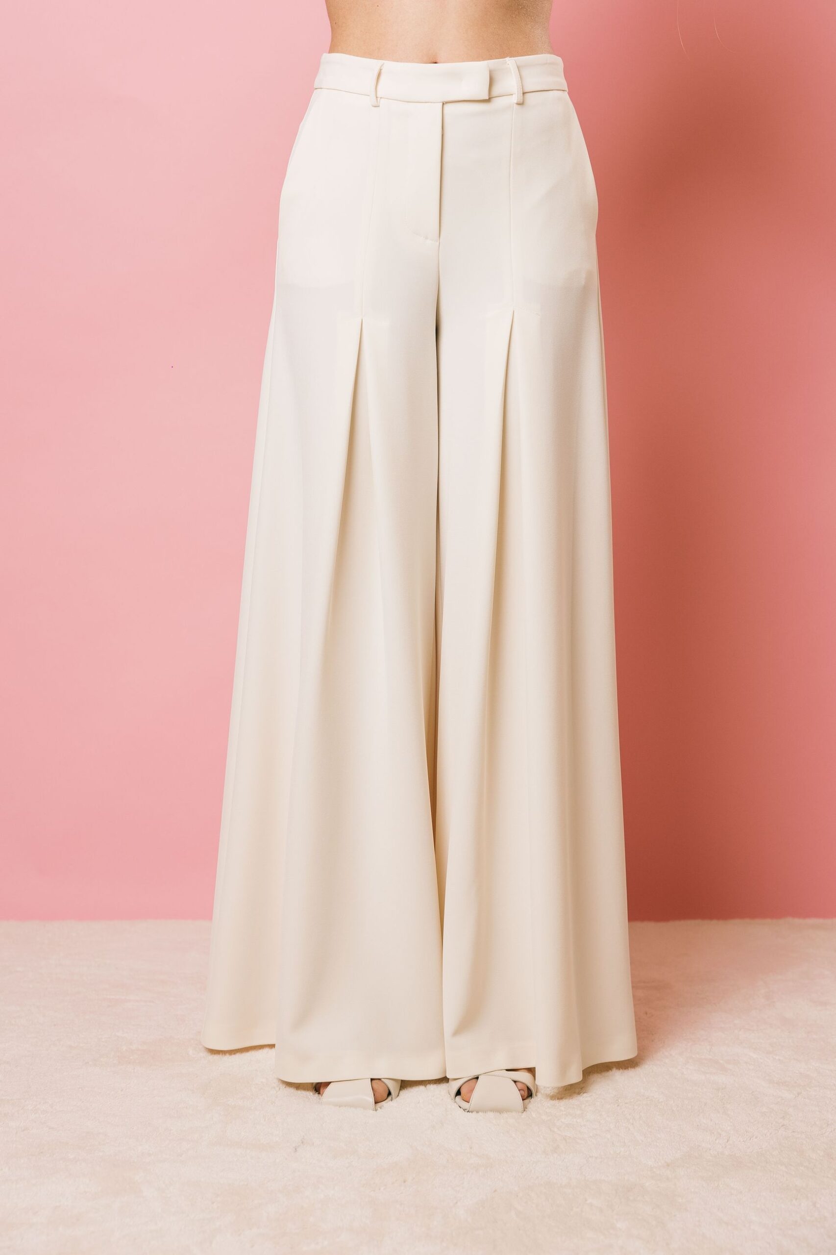 Pa00701 latte  pantaloni  simona corsellini  infinity summer, 42