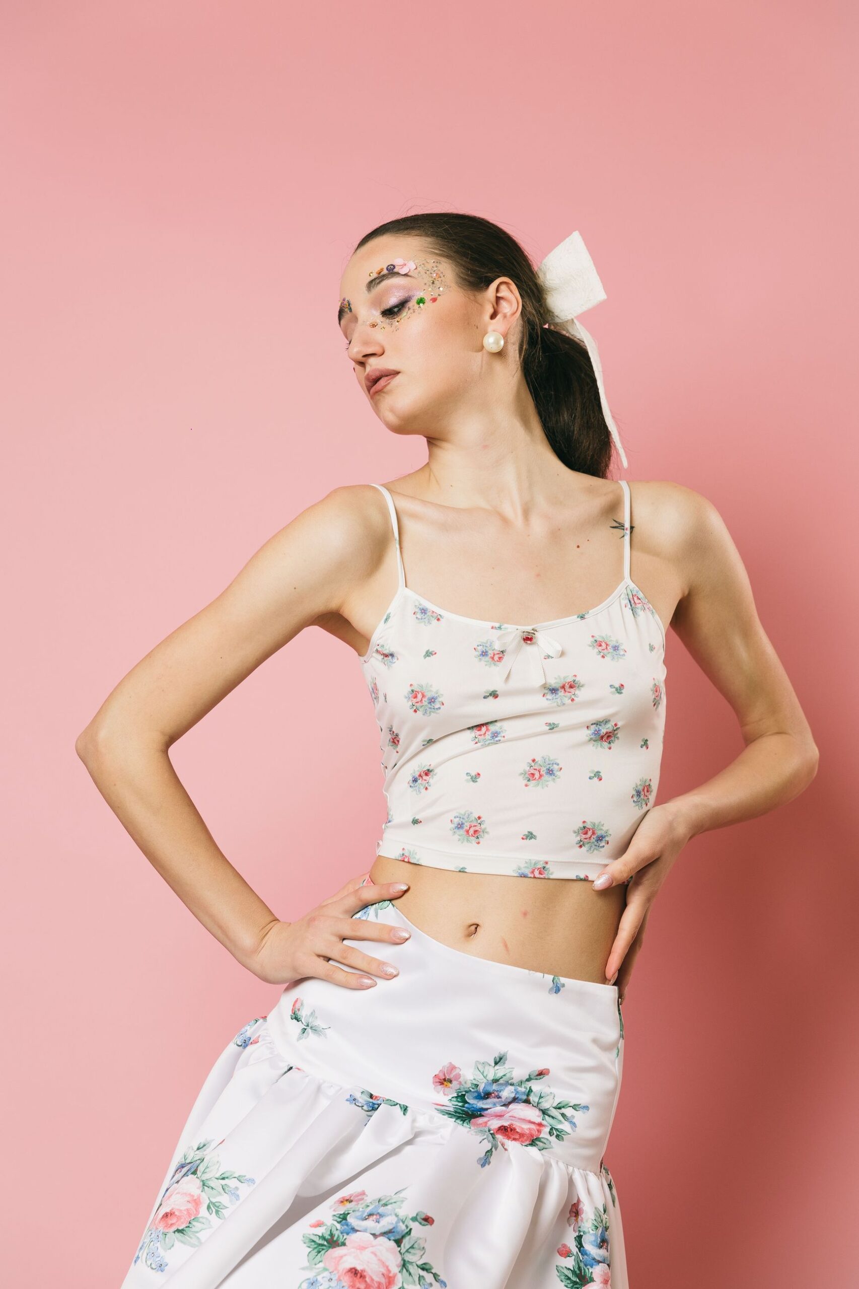 Vs1tp0034ts039 floreale  top  vivetta  stampa floreale, s