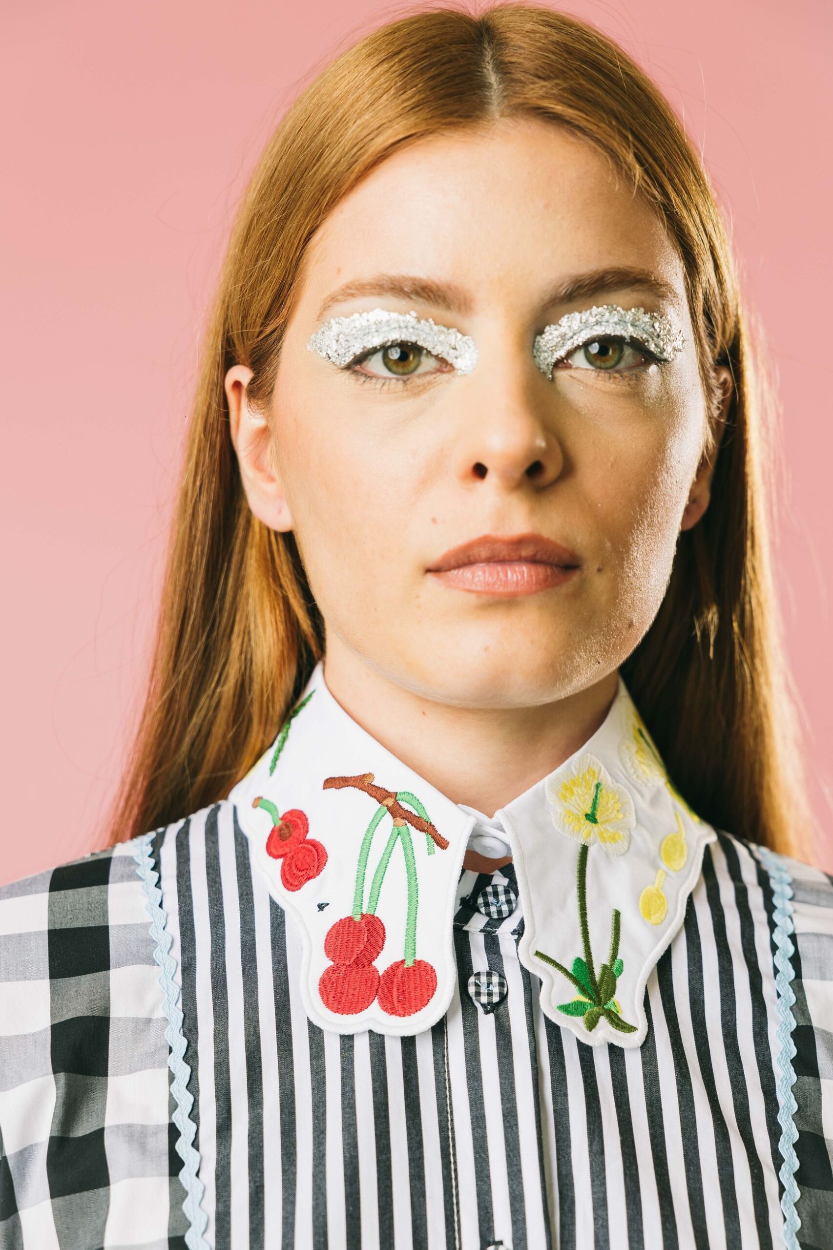 Vm1ac0059te061 bianco  colletti  vivetta  bianco stampa botanica, s