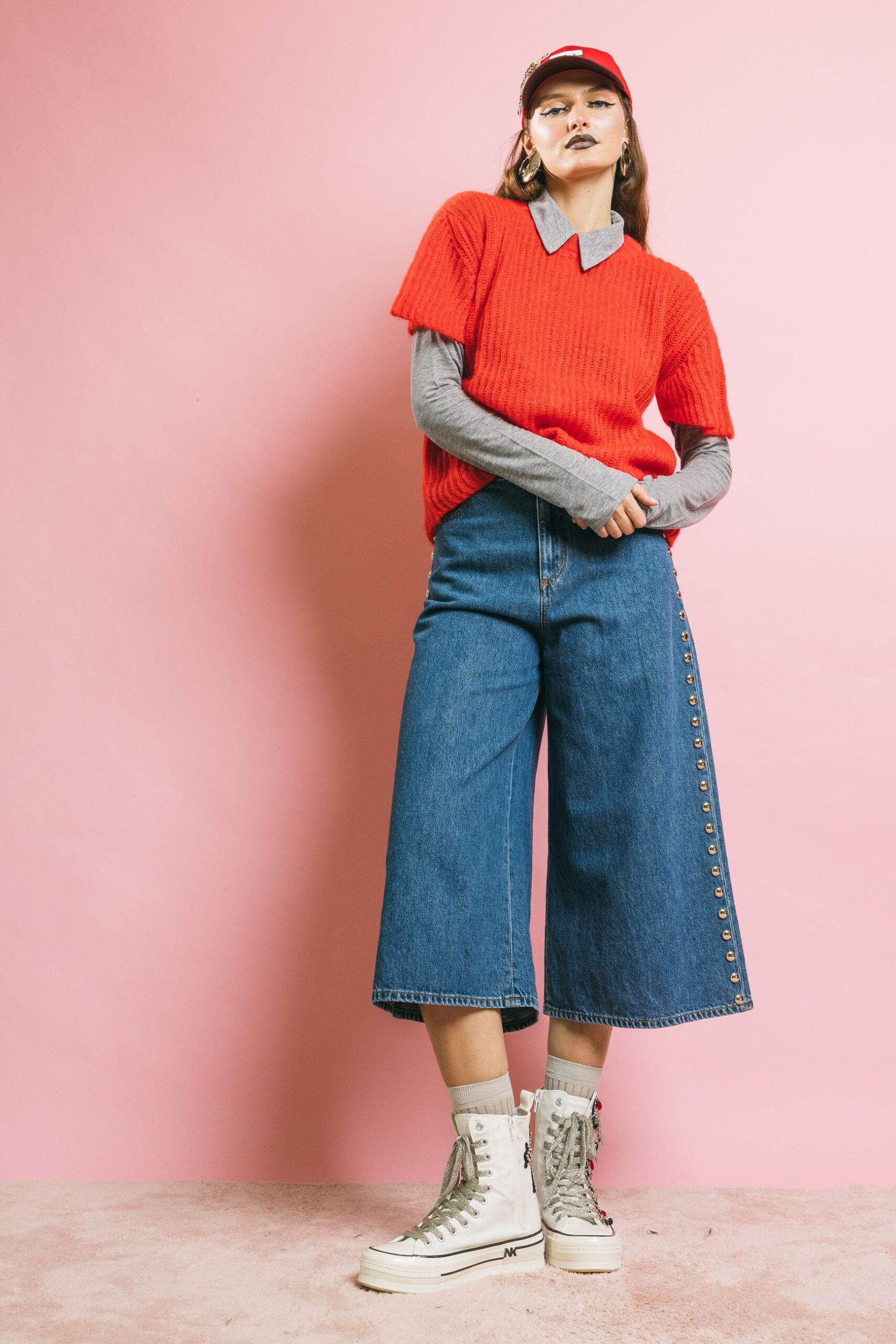 Pat0401 denim  pantaloni  simona corsellini  44, blu denim