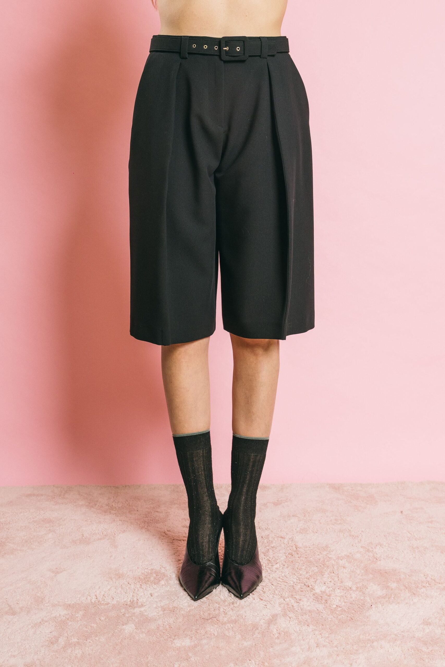 Pa01701 nero  pantaloni  simona corsellini  nero, 48