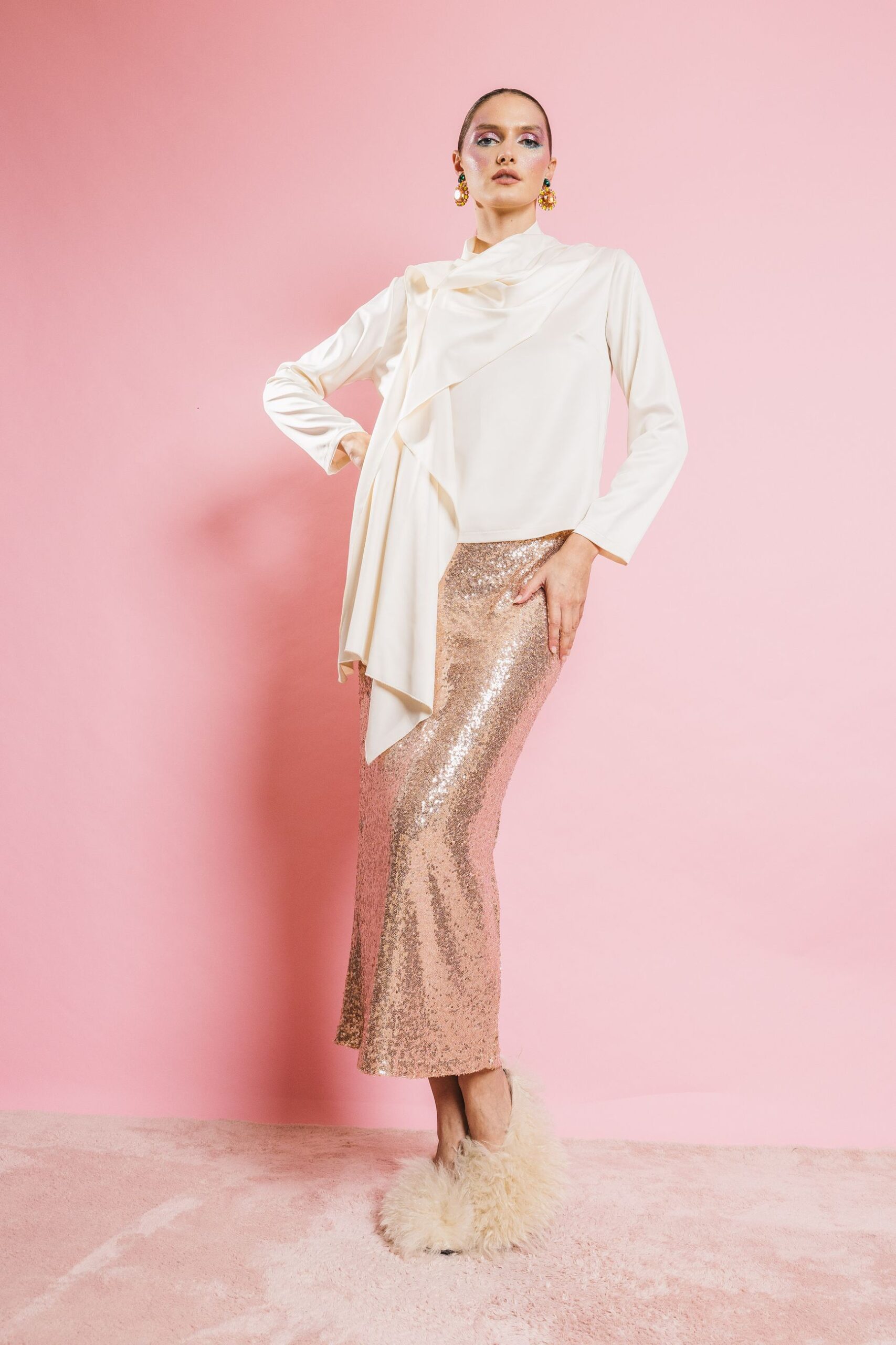 Ki25101 cipria  gonne  kostumn°1  m, cipria