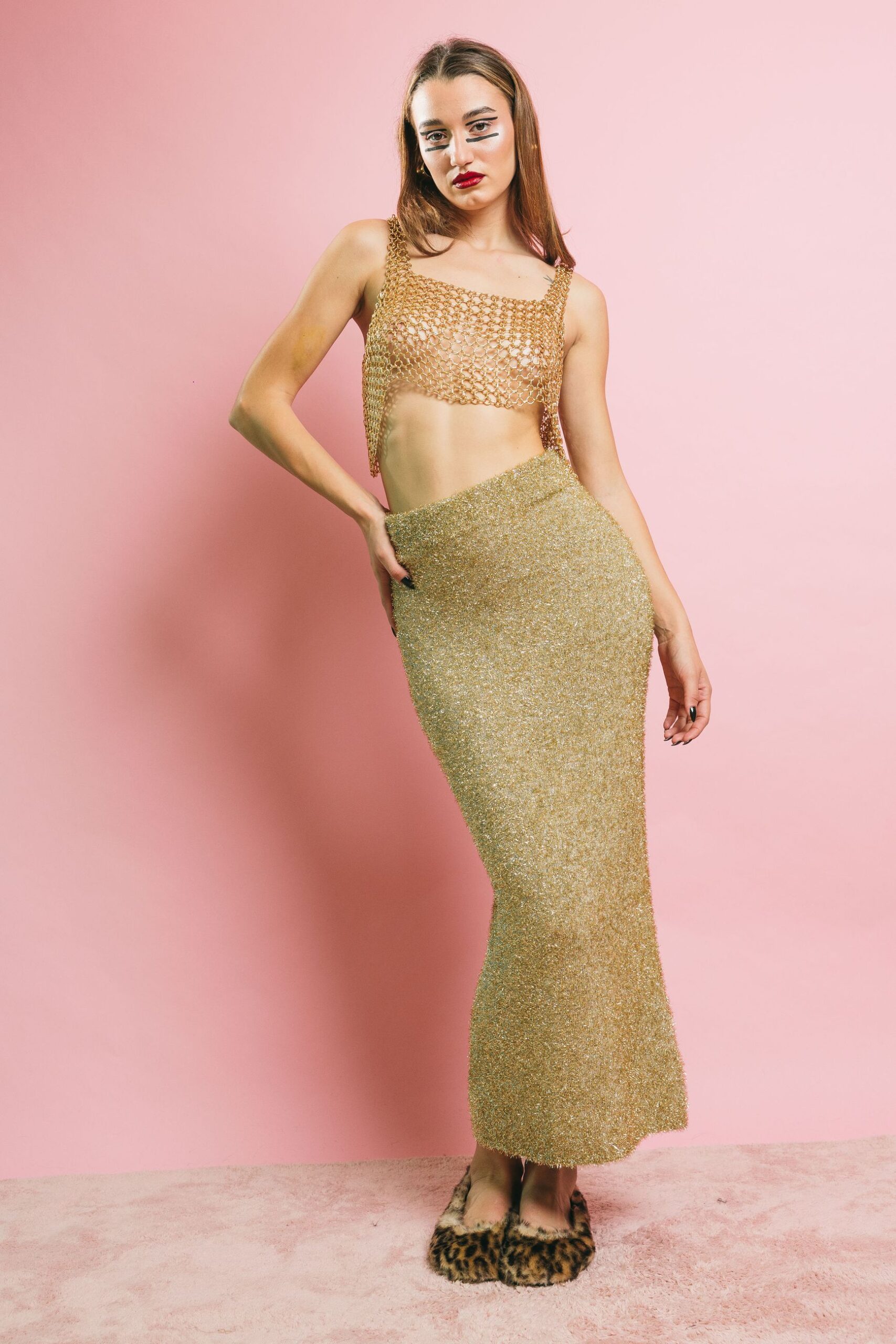 An5477 gold  gonne  glamorous  gold, m