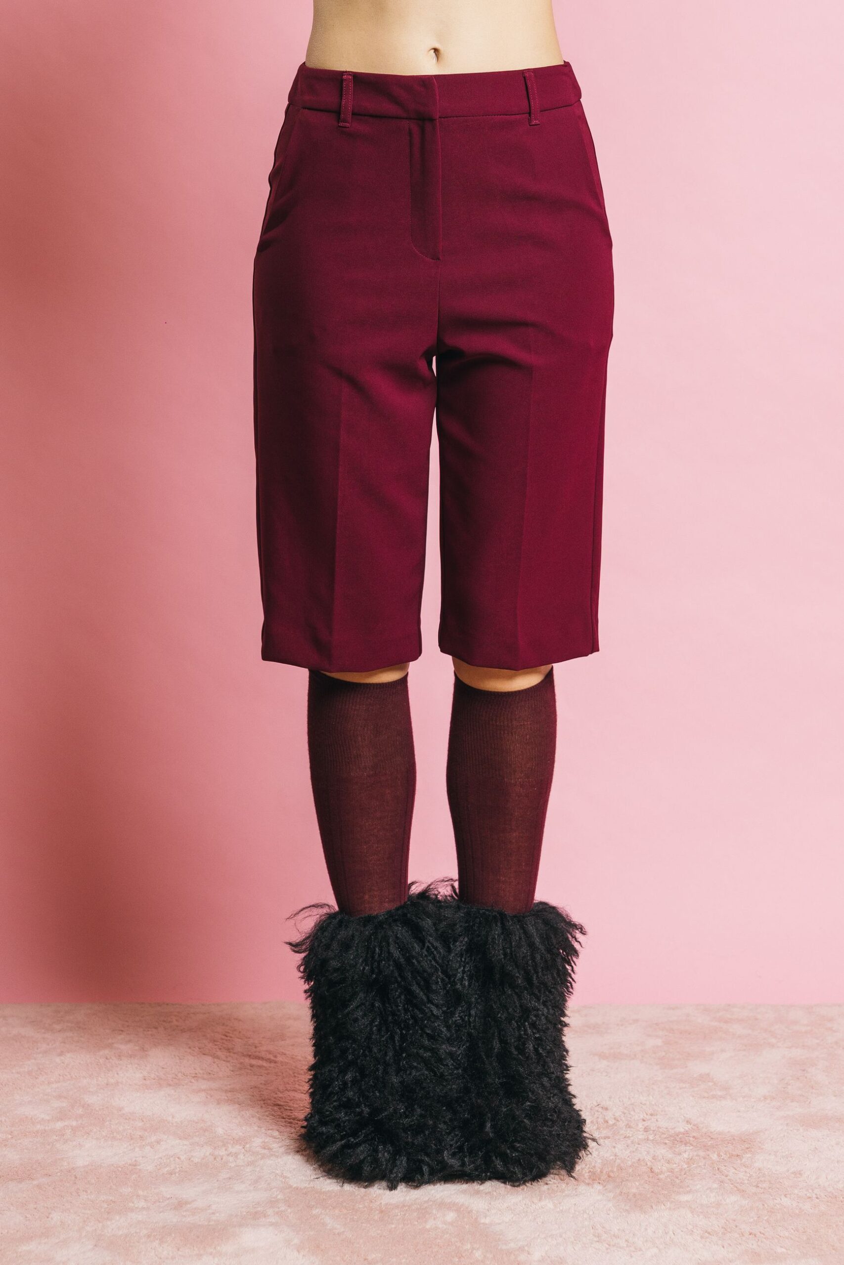 Ki2560 bordeaux  pantaloni  kostumn°1  bordeaux, s