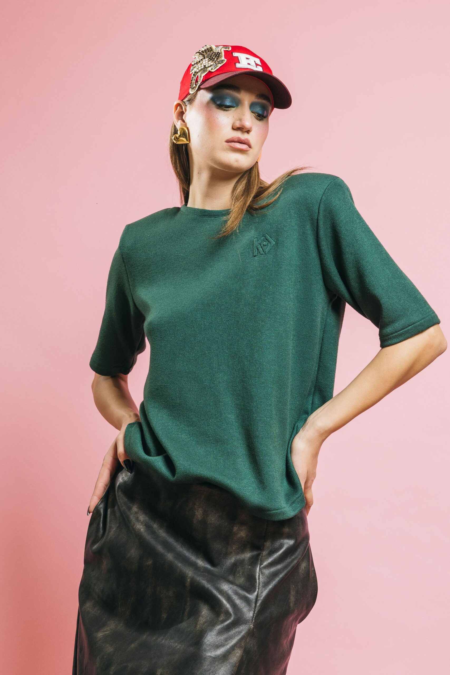 Ki2502 verde  tshirt e polo  kostumn°1  verde british, s