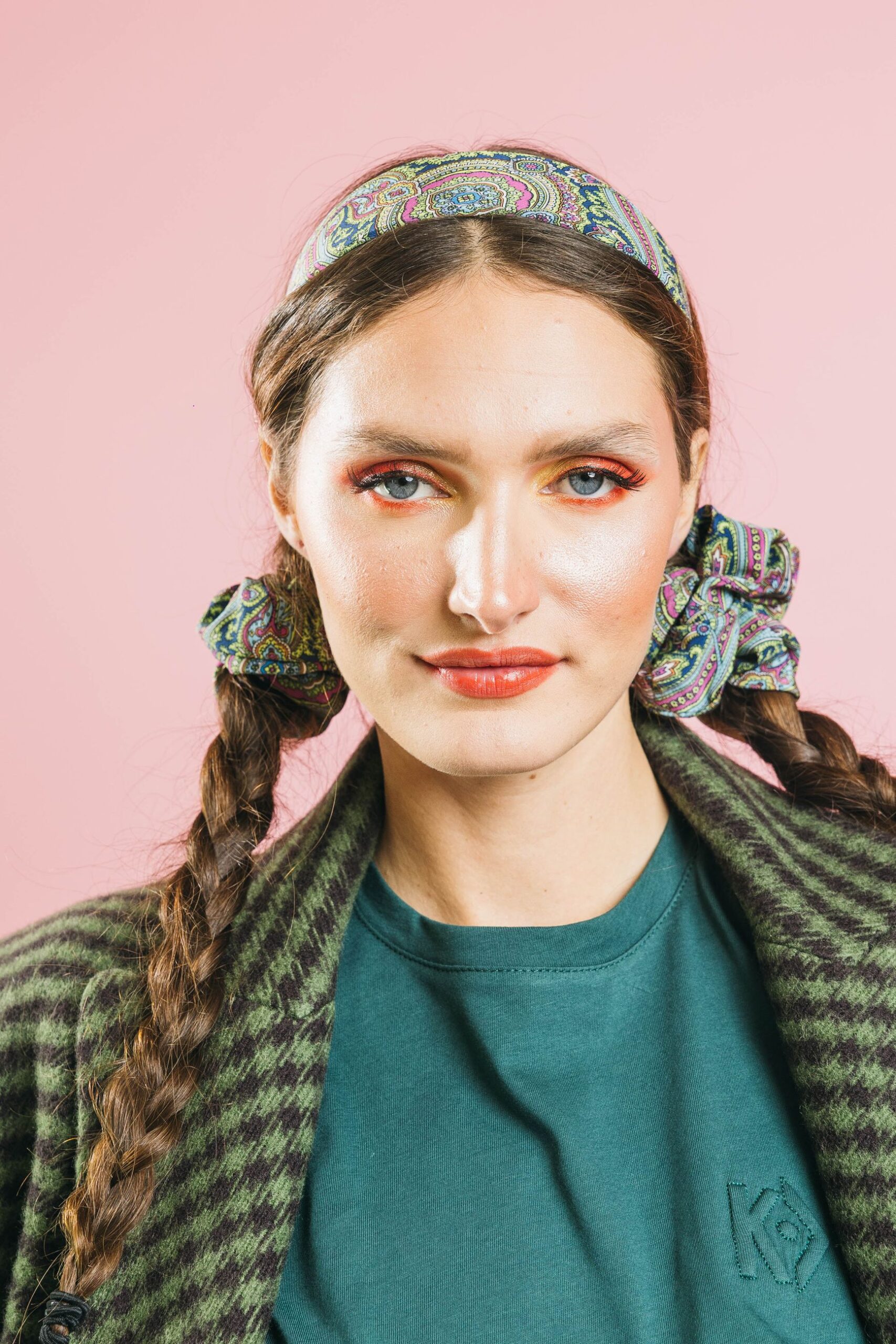 C049671151 verde  cerchietto  etro  paisley verderosablu