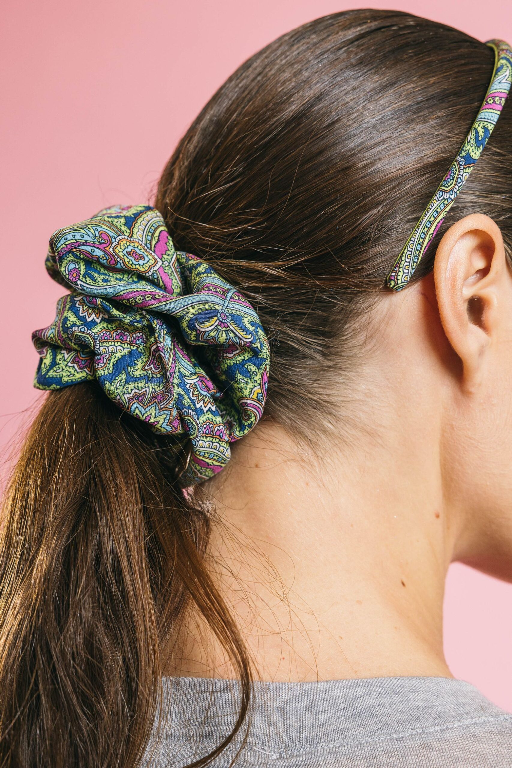 C010271151 verde  cerchietto  etro  paisley verderosablu