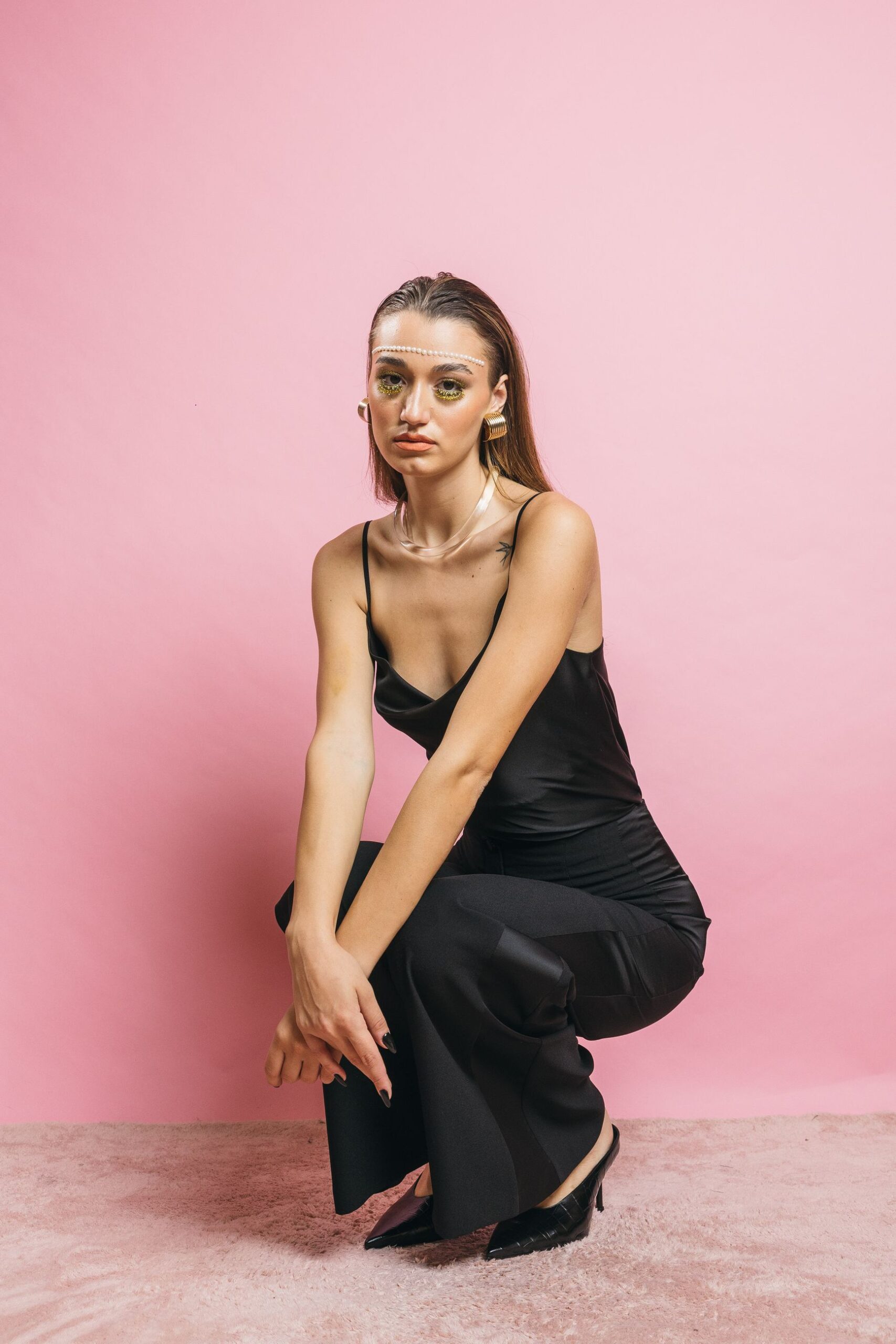 542095 black  top  acc ess fashion  nero, l